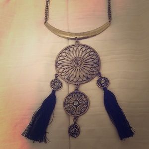 Mandala/dream catcher inspired necklace